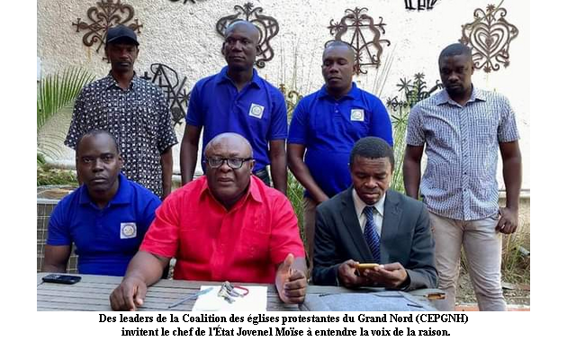 Cap-Haïtien : la Coalition des églises protestantes du Grand Nord se prononce en faveur une transition après le 7 février 2021